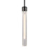 ZEEV Lighting ZIGRINA 8 Inch E26 Clear Globe Glass Pendant Light and in Satin Brushed Black with Nickel Metal Finish Model: P11708-E26-SBB-K-PN-G11