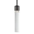 ZEEV Lighting ZIGRINA 8 Inch E26 Clear Globe Glass Pendant Light and in Satin Brushed Black with Nickel Metal Finish Model: P11708-E26-SBB-K-PN-G11
