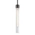 ZEEV Lighting ZIGRINA 8 Inch E26 Clear Globe Glass Pendant Light and in Satin Brushed Black with Nickel Metal Finish Model: P11708-E26-SBB-K-PN-G11