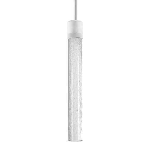 ZEEV Lighting ZIGRINA 8 Inch LED 3CCT Clear Globe Glass Pendant Light and in Matte White Metal Finish Model: P11702-LED-MW-G11