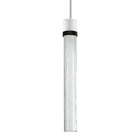 ZEEV Lighting ZIGRINA 8 Inch LED 3CCT Clear Globe Glass Pendant Light and in Matte White with Black Metal Finish Model: P11702-LED-MW-K-SBB-G11