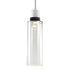 ZEEV Lighting ZIGRINA 8 Inch LED 3CCT Clear Globe Glass Pendant Light and in Matte White with Black Metal Finish Model: P11702-LED-MW-K-SBB-G11