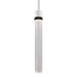 ZEEV Lighting ZIGRINA 8 Inch LED 3CCT Clear Globe Glass Pendant Light and in Matte White with Black Metal Finish Model: P11702-LED-MW-K-SBB-G11