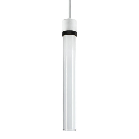 ZEEV Lighting ZIGRINA 8 Inch LED 3CCT Clear Globe Glass Pendant Light and in Matte White with Black Metal Finish Model: P11702-LED-MW-K-SBB-G11