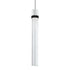 ZEEV Lighting ZIGRINA 8 Inch LED 3CCT Clear Globe Glass Pendant Light and in Matte White with Black Metal Finish Model: P11702-LED-MW-K-SBB-G11