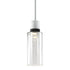 ZEEV Lighting ZIGRINA 8 Inch LED 3CCT Clear Globe Glass Pendant Light and in Matte White with Black Metal Finish Model: P11702-LED-MW-K-SBB-G11