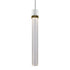 ZEEV Lighting ZIGRINA 8 Inch LED 3CCT Clear Globe Glass Pendant Light and in Matte White with Brass Metal Finish Model: P11702-LED-MW-K-AGB-G11