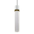 ZEEV Lighting ZIGRINA 8 Inch LED 3CCT Clear Globe Glass Pendant Light and in Matte White with Brass Metal Finish Model: P11702-LED-MW-K-AGB-G11