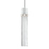 ZEEV Lighting ZIGRINA 8 Inch LED 3CCT Clear Globe Glass Pendant Light and in Matte White with Nickel Metal Finish Model: P11702-LED-MW-K-PN-G11