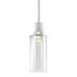 ZEEV Lighting ZIGRINA 8 Inch LED 3CCT Clear Globe Glass Pendant Light and in Matte White with Nickel Metal Finish Model: P11702-LED-MW-K-PN-G11