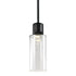 ZEEV Lighting ZIGRINA 8 Inch LED 3CCT Clear Globe Glass Pendant Light and in Satin Brushed Black Metal Finish Model: P11704-LED-SBB-G11