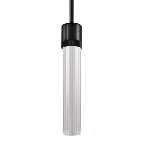 ZEEV Lighting ZIGRINA 8 Inch LED 3CCT Clear Globe Glass Pendant Light and in Satin Brushed Black Metal Finish Model: P11704-LED-SBB-G11