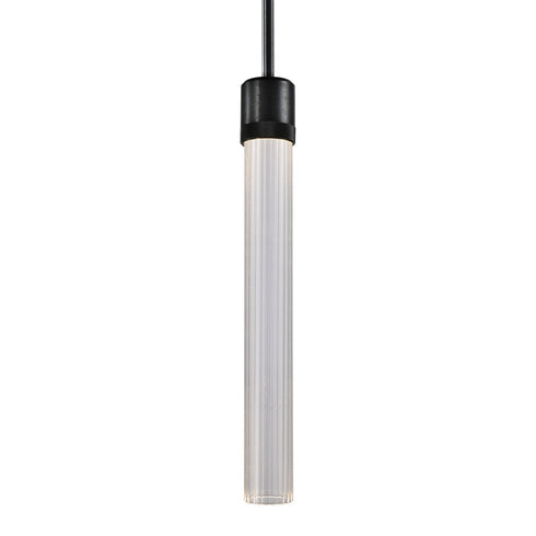 ZEEV Lighting ZIGRINA 8 Inch LED 3CCT Clear Globe Glass Pendant Light and in Satin Brushed Black Metal Finish Model: P11704-LED-SBB-G11