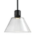 ZEEV Lighting ZIGRINA 8 Inch LED 3CCT Clear Globe Glass Pendant Light and in Satin Brushed Black Metal Finish Model: P11704-LED-SBB-G11