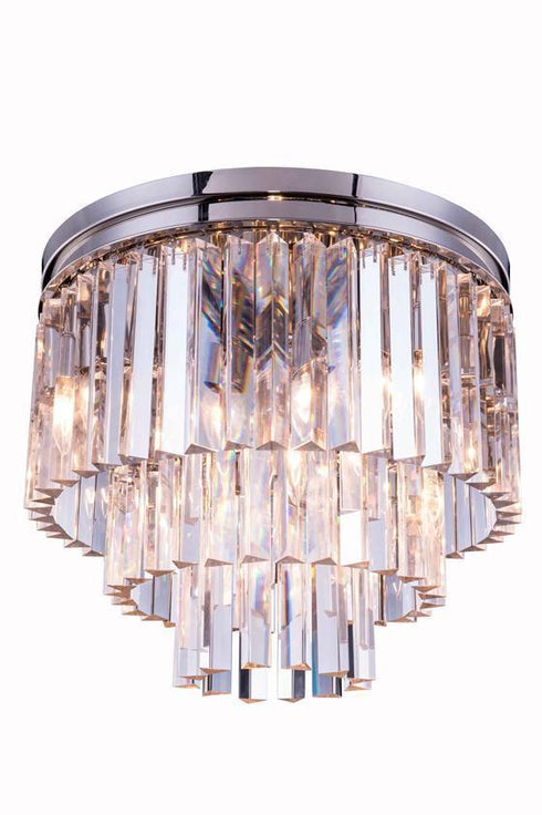 1201F20PN/RC Elegant Lighting 20'' Wide Sydney Collection Flush Mount