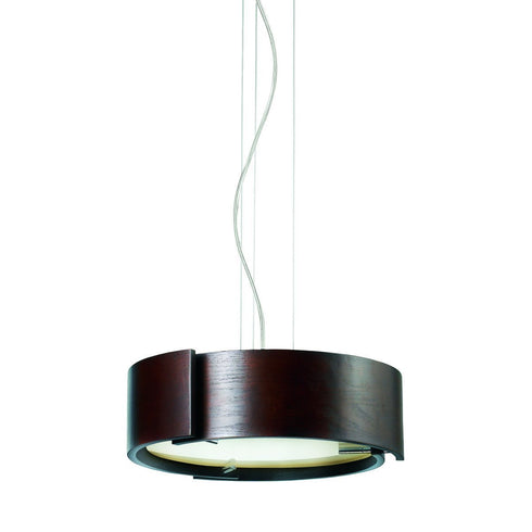 12530-021 Eurofase Dervish 3lt Pendant Mahogany/Chrome