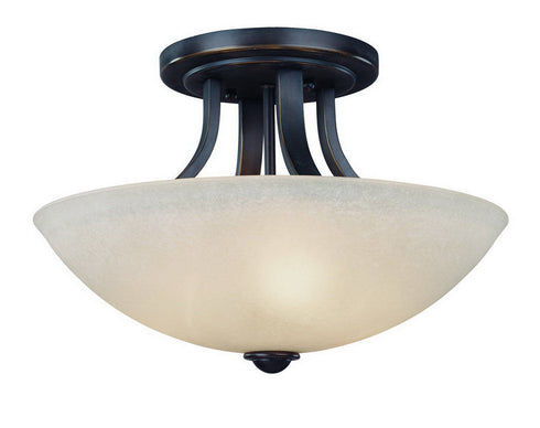 204-78 Dolan Designs Fireside 3 Light Semi Flushmount Bolivian