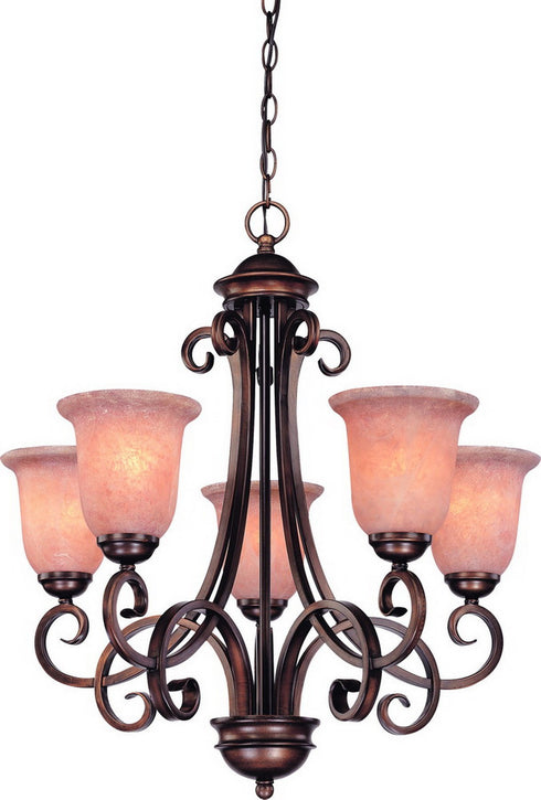 2090-133 Dolan Designs Medici 5 Light Chandelier English Bronze