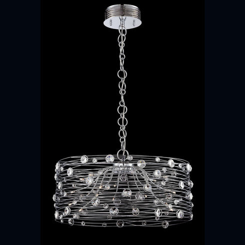 26343-013 Eurofase Corfo 18lt Chandelier Chrome/Clear