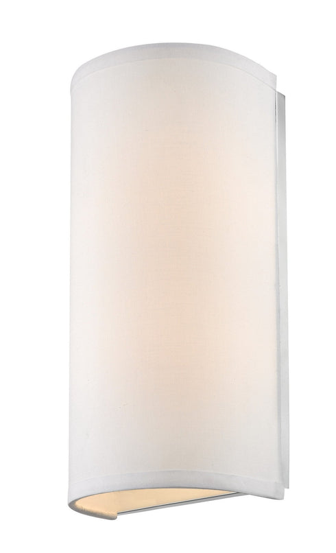 284-09 Dolan Designs Fabbricato Wall Sconce white fabric