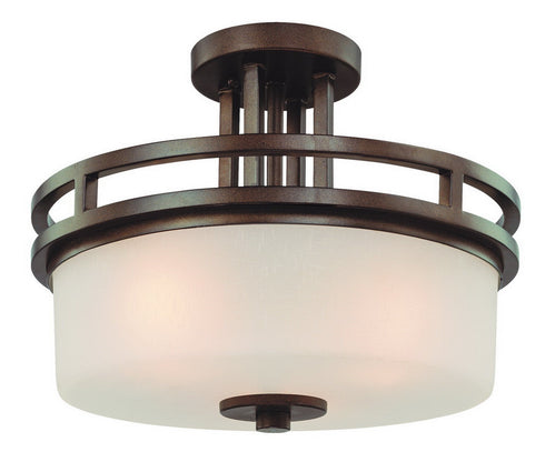 2885-62 Dolan Designs Multnomah 3 Light Semi Flushmount