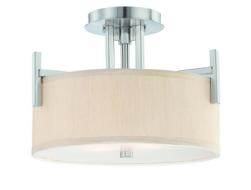 2945-09 Dolan Designs Tecido 2 Light Semi Flushmount