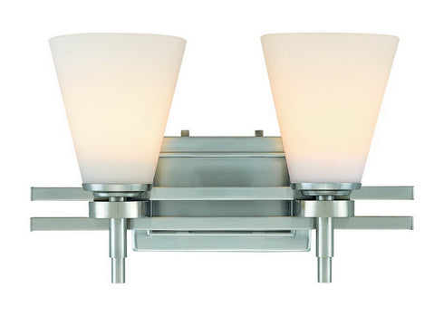3212-09 Dolan Designs Luradel 2 Light Bath Satin Nickel
