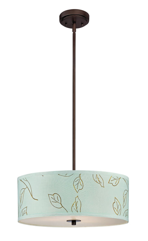 5124-220 Dolan Designs Rio fabric shade pendant Neuvelle Bronze