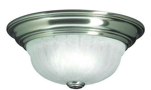521-09 Dolan Designs Richland 1 Light Flushmount Satin Nickel