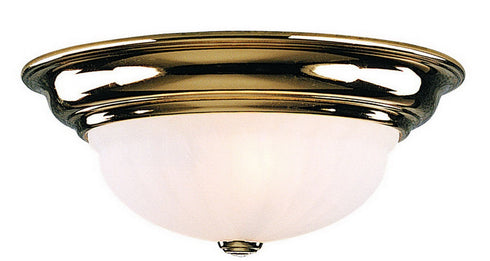 521-14 Dolan Designs Richland 1 Light Flushmount Polished Brass