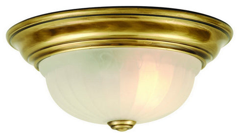 521-18 Dolan Designs Richland 1 Light Flushmount Old Brass