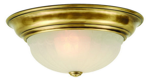 522-18 Dolan Designs Richland 2 Light Flushmount Old Brass