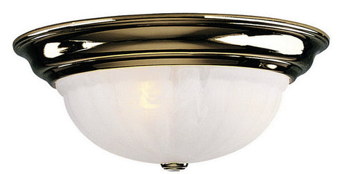 523-14 Dolan Designs Richland 3 Light Flushmount Polished Brass