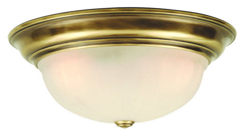 523-18 Dolan Designs Richland 3 Light Flushmount Old Brass