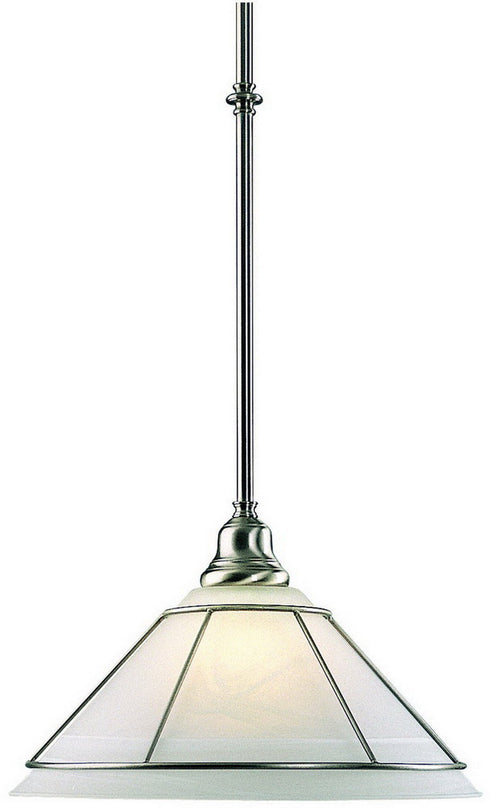 622-09 Dolan Designs Craftsman 1 Light Pendant Satin Nickel