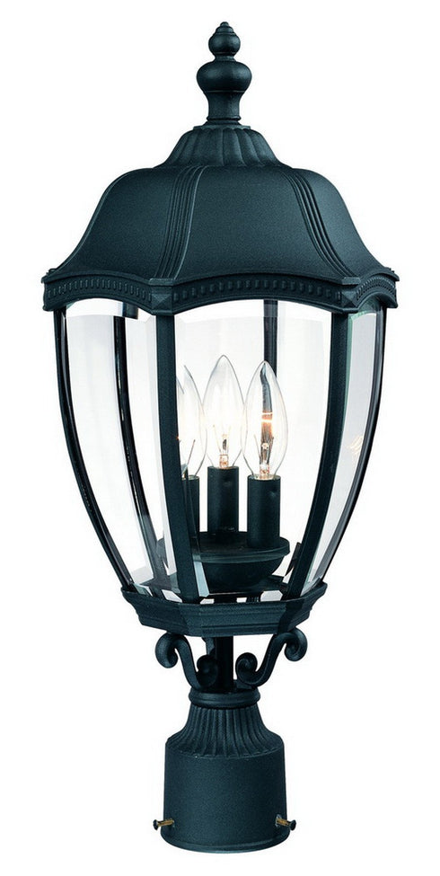 955-50 Dolan Designs Roseville 3 Light Post Black