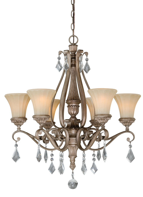 Vaxcel Avenant 6 Light Chandelier Model: H0139