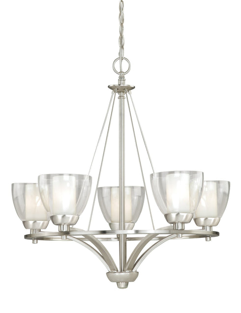 AA-CHU005SN Vaxcel Asti 5L Chandelier Satin Nickel