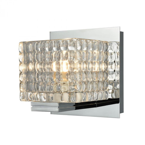 Elk (Alico) Chastain 1 Light Vanity In Chrome And Clear Model: BV2311-0-15