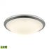 Alico (Elk) Clancy 1 Light Round Flush Mount In Chrome Model: FML4550-10-15