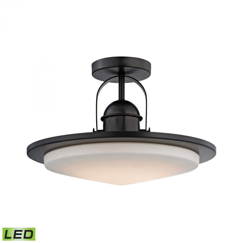 Elk (Alico) Montebello 1 Light LED Semi Flush In Oiled Model: LC412-10-45