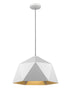 Bethel International 1 Light Single Pendant Lighting Model: YS7702-1PB-WH