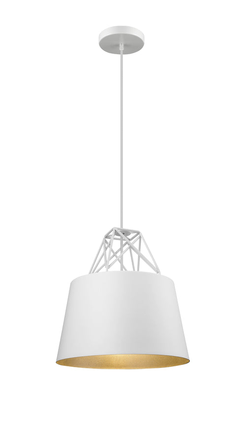 Bethel International 1 Light Single Pendant Lighting Model: YS7703-1PS-WH