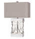 Bethel International 1 Light Table Lamp Model: JTL11KT-WT