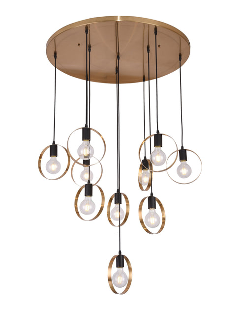 Bethel International 10 Light Ceiling Fixture Model: TR75C31BR