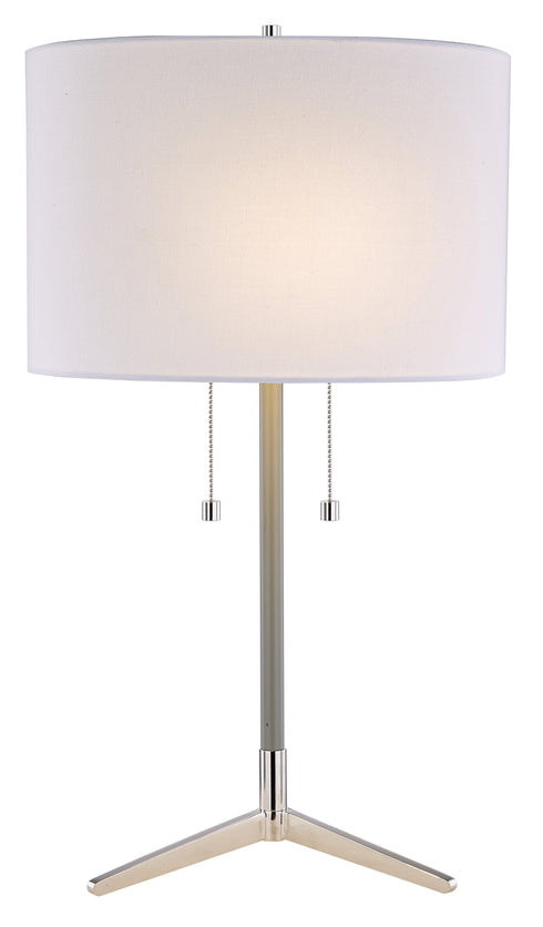 Bethel International 2 Light Table Lamp Model: JTL123HL-PN