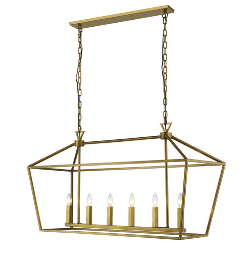 Bethel International 6 Light Ceiling Fixture Model: YS6217-6P-GD