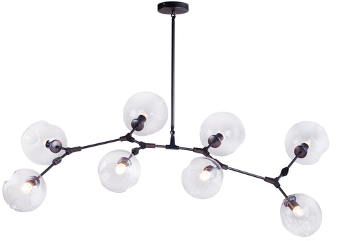 Bethel International 8 Light Ceiling Fixture Model: MA11XBLK