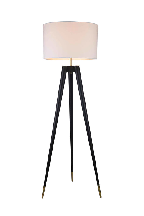Bethel International 1 Light Floor Lamp Model: MFL17X-GD