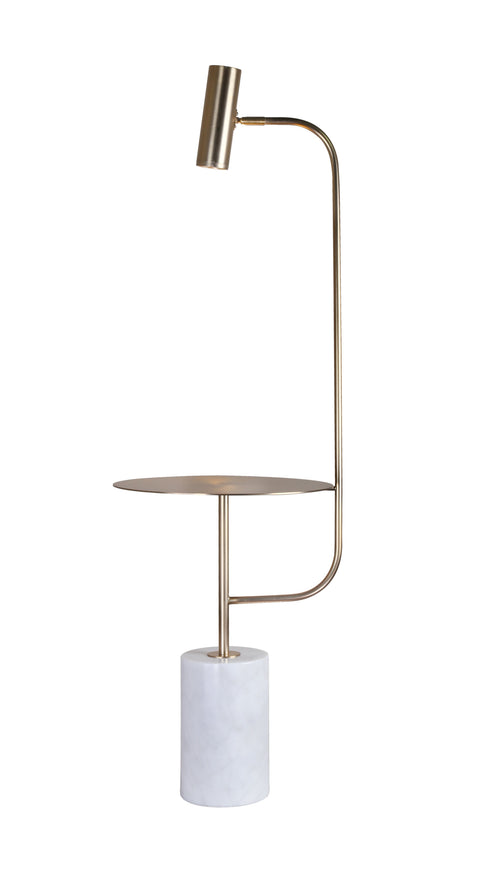 Bethel International 1 Light Floor Lamp Model: MFL27PQ-GD